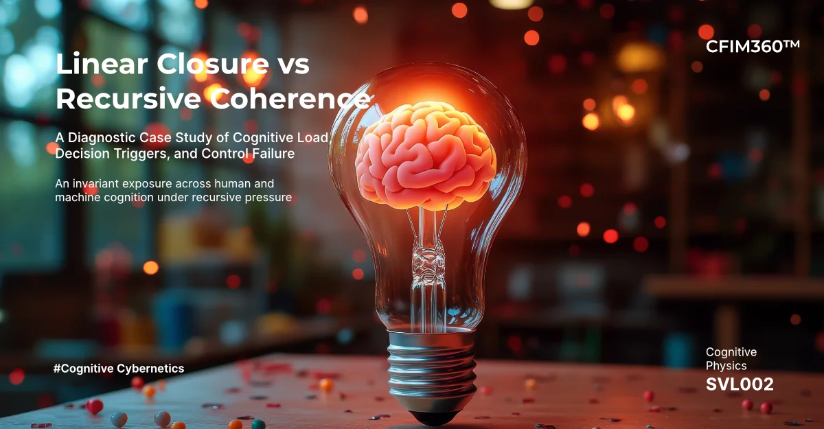 Cognitive Physics — Field Verification Logs