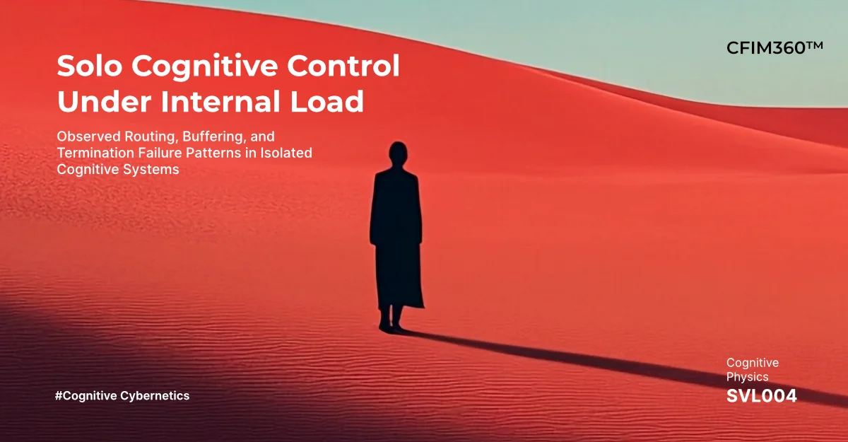 Cognitive Physics — Field Verification Logs