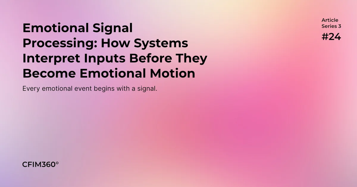 Emotional Cybernetics