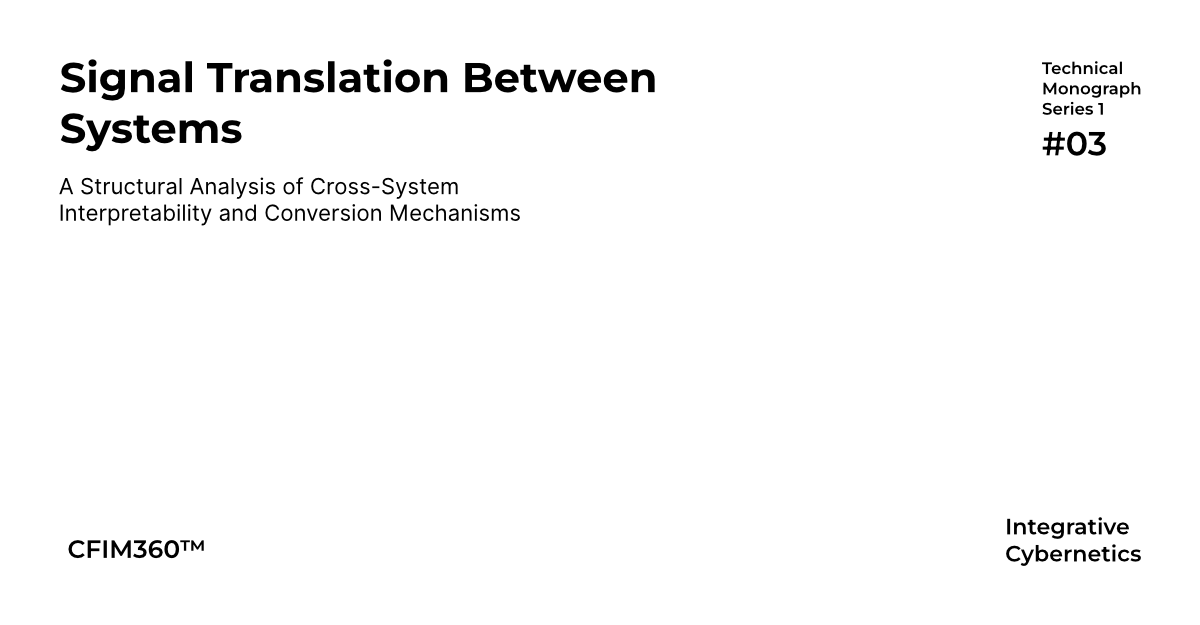 Integrative Cybernetics